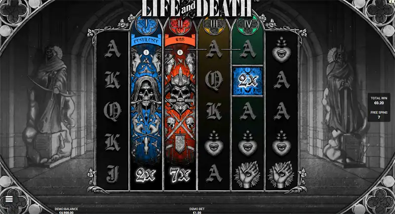 бонусная игра в слоте life and death hacksaw gaming