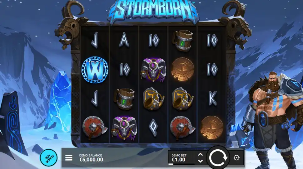 как играть в слот Stormborn от hacksaw gaming бесплатно
