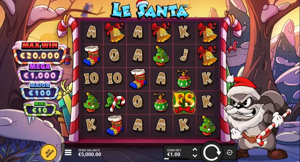 как играть в слот Le Santa от Hacksaw Gaming бесплатно и на реальные деньги онлайн