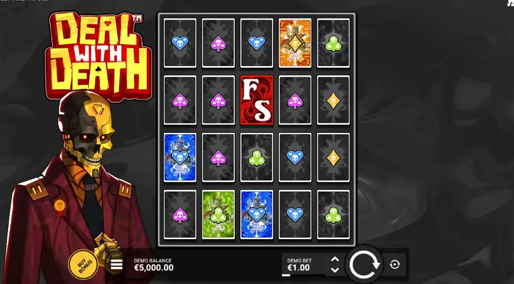 бонусная игра в слоте deal with death от хаскав гейминг