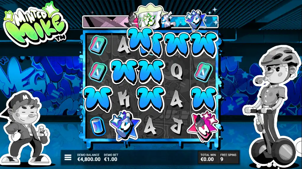 бонусная игра в слоте minted mike от хаскав гейминг